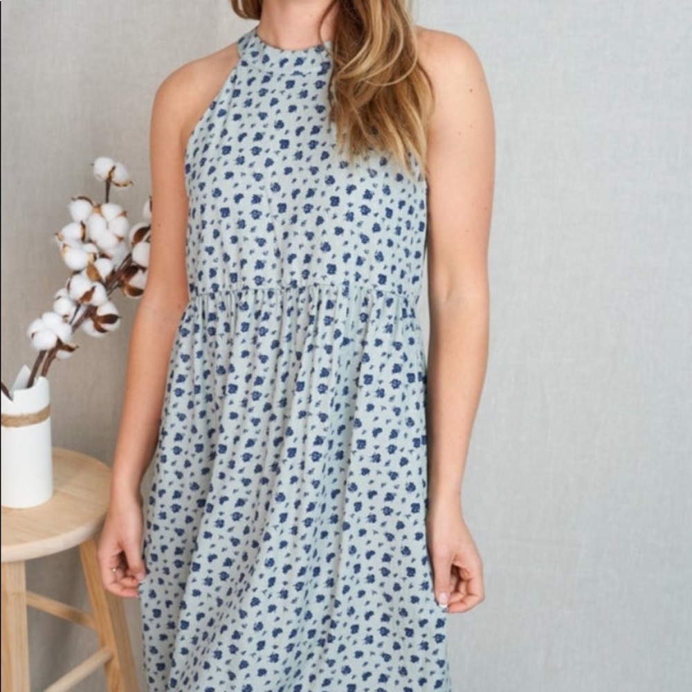 Halter Style Floral Dress
